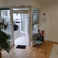 Der Eingangsbereich des Hauses von Bethel.regional in Recklinghausen für die Betreuung von wohnungslosen Menschen