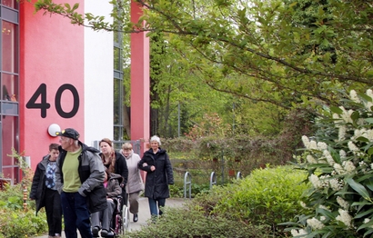 Das Haus Von-der-Tann-Straße, Dortmund, Bethel.regional, Menschen mit komplexen Mehrfachbehinderungen, Epilepsie und Intelligenzminderung.